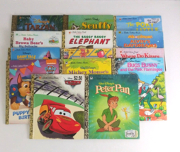 Vintage Lot of 14 Childrens Golden Books Classic Stories &amp; Disney Hardback Books - £23.25 GBP