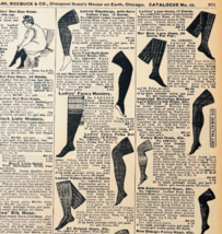 1901 Panty Hose Stockings Reproduction Advertisement Sears Fashion DWV12C - $24.99
