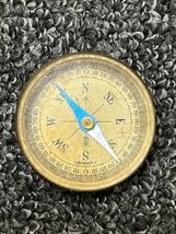 Vintage German Brass Mini Pocket Compass - Works - $27.86 CAD
