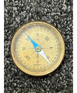 Vintage German Brass Mini Pocket Compass - Works - $363.77 MXN