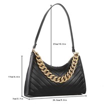 Female PU Leather  Bag Women Chain Trending Small Lady Handbag Small Designer Cl - £86.11 GBP