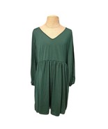 Nemidor Women&#39;s V Neck Long Puff Sleeve Casual Dress with Pockets Green ... - £17.44 GBP