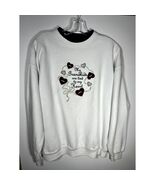 Embroidered Sweater &quot;My grandkids are tied to my heart&quot; size Large - $26.60