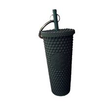 Starbucks 2022 Cold Cup Studded Tumbler Keychain Dark Dark Green - $9.49