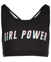 Ideology Big Girls Power-Print Sports Bra, Size L/14 - $12.23
