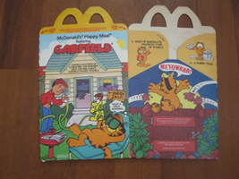 (MX-6) vintage 1989 McDonald's Garfield Happy Meal Box - $5.00