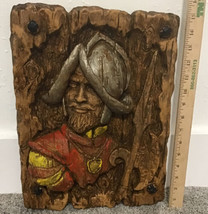 Universal Statuary Corp Chicago Vintage 1968 Conquistador Wall Plaque - £102.46 GBP