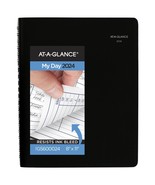 AT-A-GLANCE DayMinder Daily 4-Person Appointment Book, 8&quot; x 11&quot;, Black, ... - £55.59 GBP