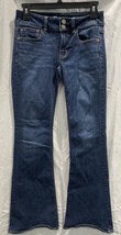 American Eagle Jeans Womens 6 Short Artist Flare Low Rise Super Super St... - £13.93 GBP