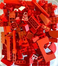 Lego 150 piece Red Lego lot full of bricks, blocks Variety of Sizes Lego... - $12.95
