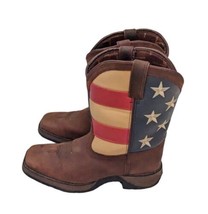 Boys Durango Cowboy Boots Youth Size 5.5 M Union Flag Excellent Condition - £28.06 GBP