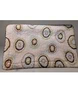 Little Miracles White Brown Green Circles Sherpa Velor Baby Blanket  - $76.31 CAD