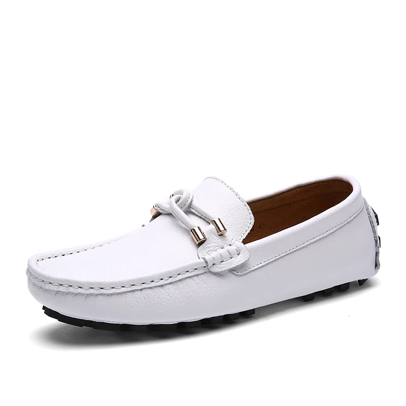 Genuine leather casual shoes men loafers luxury male slip on driving footwear moccasins thumb200