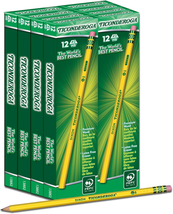 Ticonderoga Wood-Cased Pencils, Unsharpened, #2 HB Soft, Yellow, 96 Count - $17.03