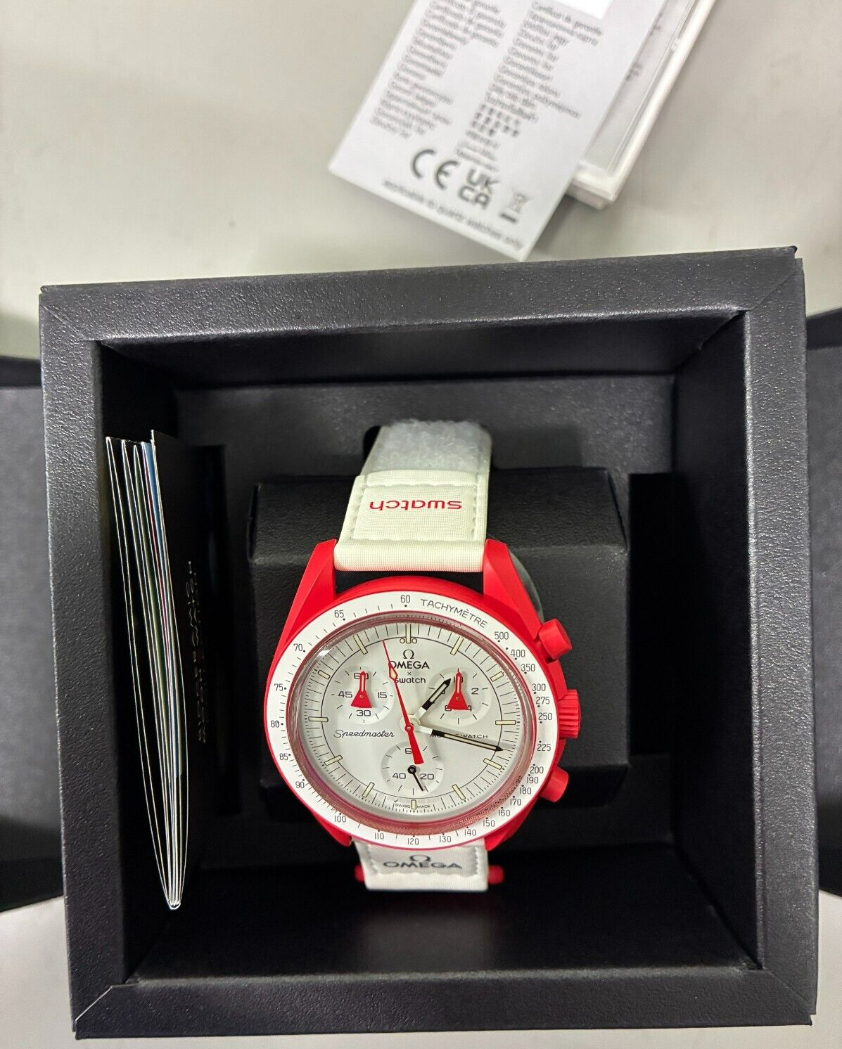 OMEGA x Swatch - SO33R100 - Speedmaster Moonswatch Mission to Mars - $399.95