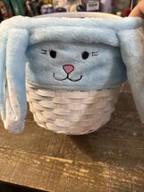 Hobby Lobby Wicker Blue Bunny Easter Basket - $18.69