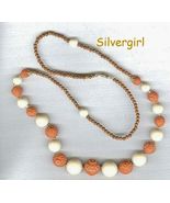  Vintage Beaded Plastic and Clay Necklace - £12.01 GBP