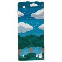 My Neighbor Totoro Cotton Face Towel (Moonlit Night) Studio Ghibli New US Seller - £23.59 GBP