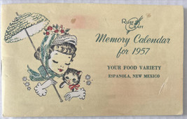 Rust Craft Memory Calendar Book for 1957 Your Food Variety Espanola New ... - $9.85