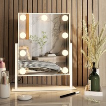Hollywood Vanity Mirror With Light, Tablet Makeup Mirror With 9 Led Ligh... - $64.95