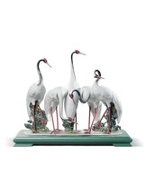 Lladro 01008697 Flock of Cranes Figurine New - $4,620.00