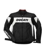 Ducati Motorbike CowHide Leather Jacket, Bikers Racing Motorcycle Jacket - $285.00