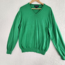 Brooks Brothers V-neck Sweater Kelly Green Adult Large - $18.81