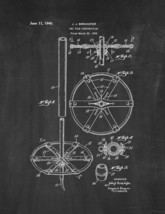 Ski Pole Construction Patent Print - Chalkboard - $7.95+