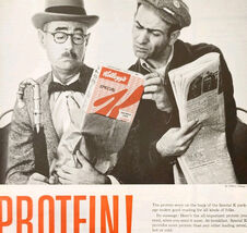 1958 Kelloggs Special K Cereal Protein Advertisement Breakfast Foods DWII30 - $42.03 CAD