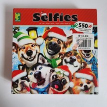 Ceaco Selfies Holiday Dogs 550 Piece Jigsaw Puzzle Complete 24&quot;x18&quot; - $8.59