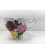 Imperial Finest Bone China Made in England Cup Floral Flowers Gold Trim - £10.07 GBP