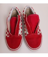 VANS Old Skool Red Size 7 Women Checkered Low-Top Skate Sneakers NO SHOE... - $420.86 MXN