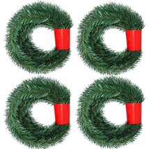 80Feet Christmas Garland, 4 Strands Artificial Pine Garland Soft Greener... - £23.83 GBP
