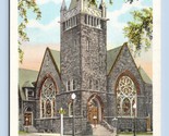 First Presbyterian Church Parkersburg West Virginia WV UNP Linen Postcar... - $2.92