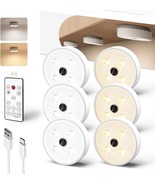 Ezvalo Puck Lights With Remote 6Pack, Rechargeable 1200Mah Motion, Bedroom - £67.99 GBP