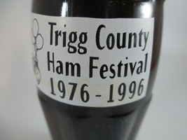 Coca-Cola Commemorative Bottle Trigg County Ham Festival 1976-1996 - $4.95