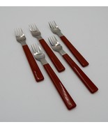 Acrylic Red Handle Forks Japan Set of 5 - £19.51 GBP
