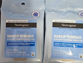 Neutrogena Makeup Remover 7 count-2 pack Ultra Soft Cleansing Towelettes - $14.80
