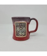 Bones Coffee Company Deneen Pottery 2021 Red Velvet “Be Mine” Mug Handmade - £31.37 GBP