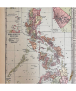 1917 The Philippines Islands WW1 Era Map Atlas Of The World Antique DWUU1B - €25,56 EUR