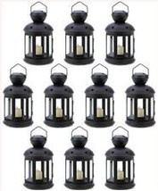 Set of 10 black colonial candle lamps - £87.92 GBP