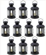 Set of 10 black colonial candle lamps - $192.71 CAD