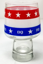 Dairy Queen Glass 1976 Bicentennial USA Large Red White Blue Vintage - $18.95