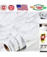 Luxury White Gray Marble Contact Paper - 12.91 Sq Ft Peel &amp; Stick for Ho... - $27.79 CAD