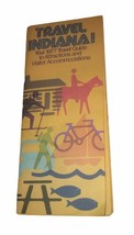 1977 Travel Indiana State Highway Road Map 32 Sightseeing Guide Tourist ... - $150.74 MXN