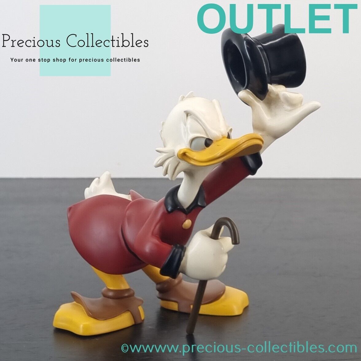 Extremely rare! Scrooge McDuck figurine. Demons and Merveilles. Disney. - £204.79 GBP