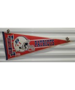 Vintage Trench New England Patriots Full Size 12&quot; x 30&quot; Felt Pennant NFL - $462.38 MXN