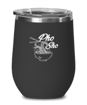 Wine Glass Tumbler Stainless Steel Funny Pho Sho Vietnamese Foods  - £26.27 GBP