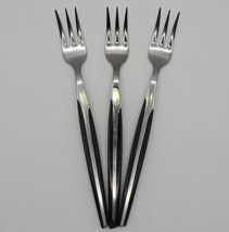 Eldan ELD2 Black Stainless Japan Synthetic Handle Cocktail Seafood Fork - 3 Pc - $12.59