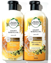 Herbal Essences Golden Moringa Oil Smooth Shampoo Conditioner Set Real B... - £23.51 GBP